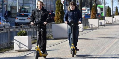 В одном белорусском городе запретят ездить на самокатах ночью