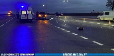 Утром на М6 под Гродно насмерть сбили велосипедиста