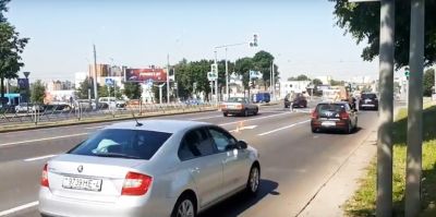 На въезде в Гродно с трассы М6 изменилась организация дорожного движения