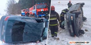 Жесткая авария возле Ольшанки: VW Polo вылетел в кювет