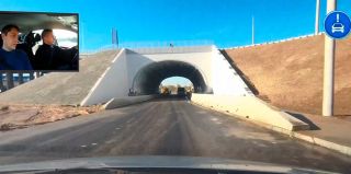 В чем "фишки" новой развязки на Озерском шоссе? Первый проезд по новой дороге