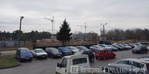 Как идет строительство первого дома на месте бывшей воинской части на Фолюше в Гродно? Дошли до пятого этажа